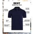 thumbnail image 2 of Camisa Polo DKNY de Algodón Suave para Hombre Ajuste Moderno Azul Marino, 2 of 6
