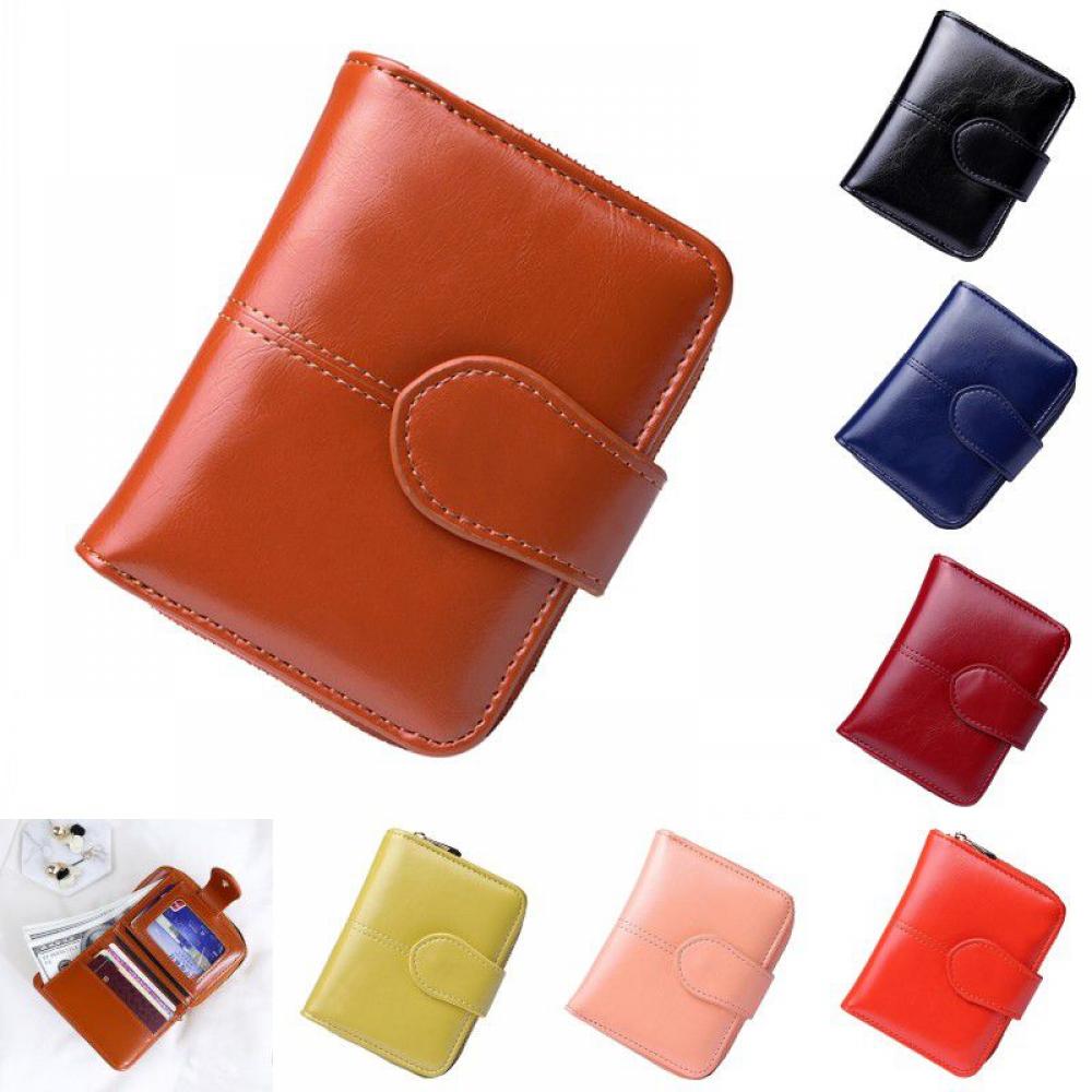 Summark Women Wallet Purse Female Short Wallet PU Leather Multi