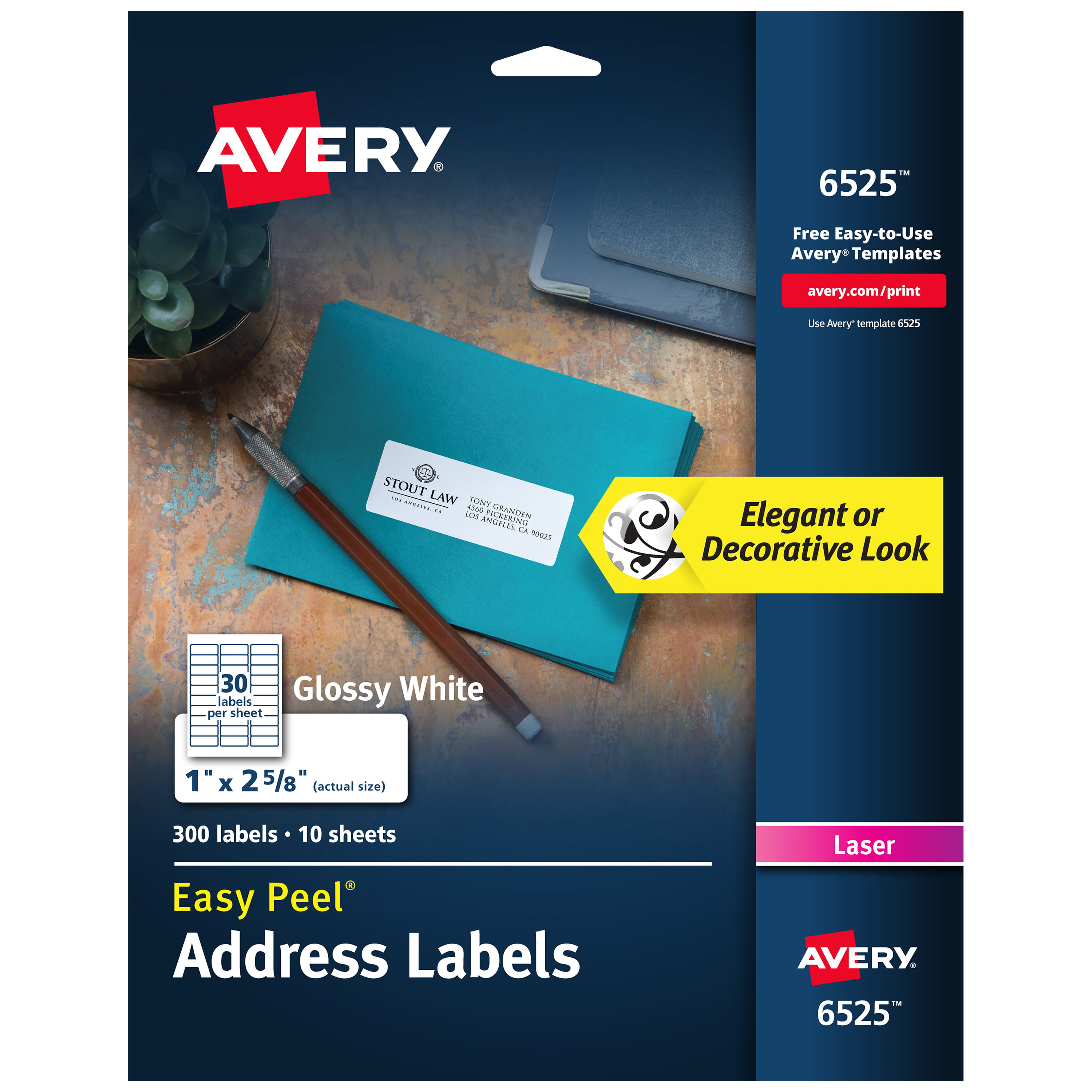 Avery Address Labels, Laser, 1
