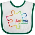 thumbnail image 3 of Inktastic Rainbow Gradient Autism Boys or Girls Baby Bib, 3 of 4