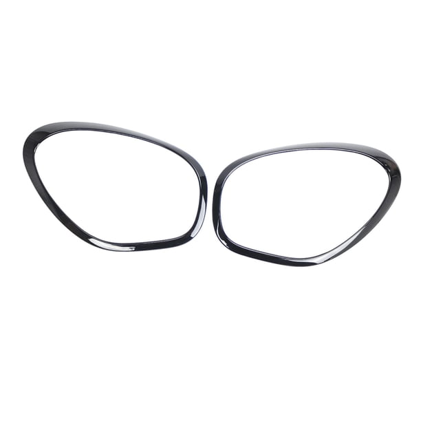 2 embellecedores de cubierta de bisel de faro 51139801573 51139801574 bisel de faro izquierdo derecho para R60 Countryman accesorio de alto Negro shamjiam Biseles de faros