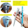 thumbnail image 4 of LoonWear 6/8/10 inch Professional Woodworking Compass with Pencil Holder & Lockable Wing, Geometry & Drafting Compass for Carpenter (6 inch), 4 of 5