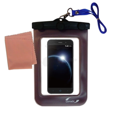 Gomadic Clean and Dry Waterproof Protective Case Suitablefor the ZTE Blade V6 to use Underwater