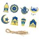 thumbnail image 3 of 8 adornos Eid Mubarak, adornos Eid Al Fitr, decoraciones colgantes islámicas Azul, 3 of 9