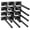 12 Pack-Solid-8 Inch, variant on 8 5" Black Solid Steel Floating Shelf Bracket Blind Supports - Brackets For Wood Shelves Concealed Support Screws And Wall Plugs Included
