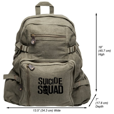Suicide Squad Sign Heavyweight Canvas Backpack