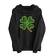 thumbnail image 2 of Xuyuer St Patrick's Day Hoodie for Women Irish Shamrock Graphic Shirt Funny Lucky Clover Long Sleeve Hoodie Pullover Tops, 2 of 6