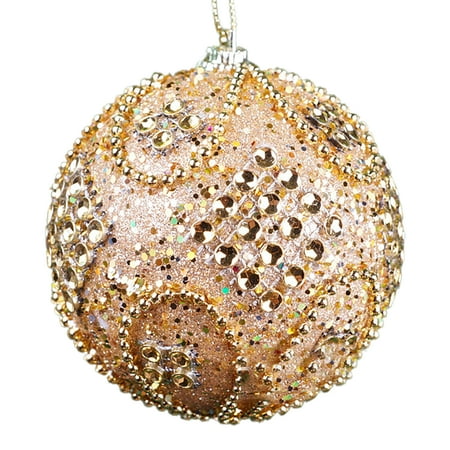 

Decor Store Anti-deformed Christmas Balls Pendants with Rhinestone Polystyrene Styrofoam Holiday Gift Festival Balls Pendants Party Supplies