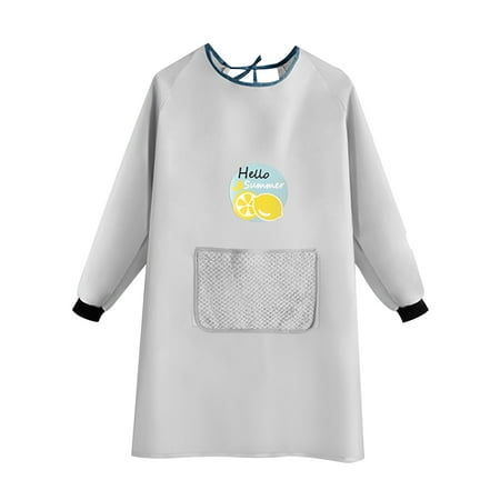 

JULYING Kitchen Apron Cartoon Pattern Oil Proof Waterproof Aprons with Insert Pocket for Home Cooking Baking Restaurant Chef Overalls Supplies