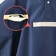 thumbnail image 4 of Poncho impermeable para niños Capas impermeables Ropa impermeable de una pieza con capucha para lluvia (Azul marino) - Talla L, 4 of 4