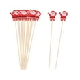 thumbnail image 4 of Christmas Cocktail Picks Cocktail Sticks 4.7 inch Xmas Cocktail Skewers Appetizer Fruits Picks for Dessert Drink Xmas Holiday Santa Claus 50pieces, 4 of 10