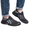 thumbnail image 2 of Domzle Men's Breathable Mesh Sneakers | Slip-On Athletic Shoes | Lightweight Casual Sports Style with Rubber Sole Black Wide 7.5, 2 of 5