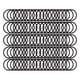 thumbnail image 1 of 100 Pcs Cuerdas para el cabello con patrón espiral para mujeres y niñas en negro, 1 of 3