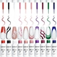 thumbnail image 1 of Set de delineadores en gel para decoración de uñas JODSONE, 10 unidades, esmaltes de uñas con efecto 3D, 1 of 7