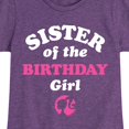 thumbnail image 3 of Barbie - Sister of The Birthday Girl - Toddler And Youth Girls Short Sleeve Graphic T-Shirt, 3 of 5