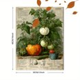 thumbnail image 3 of Retro Vegetable Canvas Poster, Tomato Cucumber Pumpkin Print, Farmhouse Kitchen Wall Decor, 3 of 8
