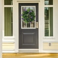 thumbnail image 4 of Unique Bargains Flower Artificial Wreath Front Door Decorations Eucalyptus Wreaths Purple, 4 of 7