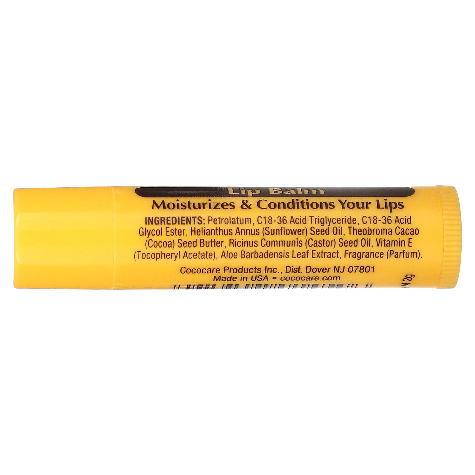 Cococare Cocoa Butter Lip Balm, 0.15 Oz., Pack of 12