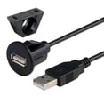 thumbnail image 3 of Cable USB para Tablero de Instrumentos, Cable de Extensión USB 2.0 para Enchufe de Instalación de Vehículos, Soporte, Enchufe USB 2.0 a Ench 2m, 3 of 3