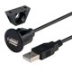 thumbnail image 3 of Cable de alimentación para tablero de automóvil, extensión de panel USB 2.0 macho a hembra 2m, 3 of 3