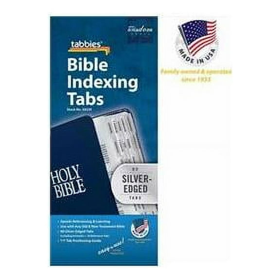 Tabbies 58339 Bible Tab Standard O&N Testament Silver