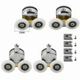 thumbnail image 2 of Shower Door Roller Wheels Kit 23mm Replacement Sliding Screen Door Rollers, 4pcs Nylon Top and Bottom Track Pulleys, 2 of 2