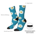 thumbnail image 4 of Pofeuu Daisies Flowers Print Crew Socks, Adult Running Hiking Socks for Youth and Adult, 4 of 6