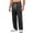 Dark Gray, variant on UDAUDU Sweatpants Men Straight Leg Elastic Waist Lounge Drawstring Jogging Pants | Gym Athletic, Y2k, with Pockets, Comfy Baggy, Soft Fall Winter, Dailywear, Dressy Casual Black M
