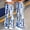 002 Navy, variant on Women's Floral Print Flare Yoga Pants Elastic High Waist Bell Bottom Leggings, Stretch Bootcut Workout Pants