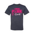 thumbnail image 2 of I Wear Pink for My Aunt Survivor Awareness Men's Graphic T-Shirt, Vintage Heather Navy, 3XL, 2 of 3