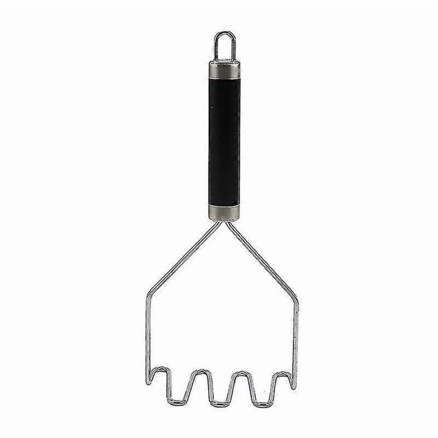 Stainless Steel Kitchen Gadget Potato Press, Masher, Wavy Potato Masher, 1 Piece, Silver