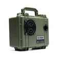 thumbnail image 2 of DemerBox Waterproof, Portable, and Rugged Outdoor Speakers. Loud Sound, 40+ hr Battery Life, Dry Box + USB Charging, Pairing Party Mode. Built to Last + Fully Serviceable, Green, 2 of 8