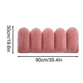 thumbnail image 3 of Removable Cover Long Shape Reading Headboard Bolster Pillow, Full Coverage Backrest Cushion For Dorm Bed Sofa, 3 of 8