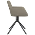 thumbnail image 3 of vidaXL Swivel Dining Chairs 2 pcs Light Grey Velvet, 3 of 5