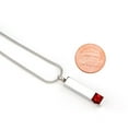 thumbnail image 4 of Cremation Jewelry Memorial Birthstone Bar Necklace Handcrafted Waterproof Human Ashes Urn Container with Free Funnel Kit and Velvet Jewelry Box [Jan], 4 of 8
