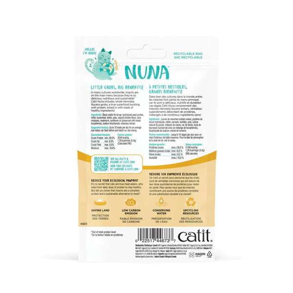 Catit Nuna Insect Protein Medley, Cat Treats 60 G