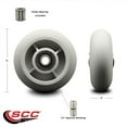 thumbnail image 2 of SCC-6" Thermoplastic Rubber Donut Tread Wheel Only w/Roller Bearing-500 lbs Cpty, 2 of 2