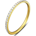 thumbnail image 2 of 2 Pack 14K Gold Plated Stacking Rings Compatible with Oura Ring Gen 4/Oura Ring Gen 3, Cubic Zirconia Simulated Diamond Stack Rings Compatibl, 2 of 5