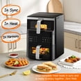 thumbnail image 4 of HoninJoy 13 QT Stack Double Basket Air Fryer, Space Saving Design, 10-in1 Air Fryer, Roast, Bake & More, Easy to Clean, Dishwasher Safe Parts, 4 of 10