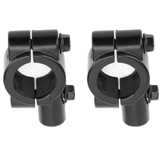 Motorcycle Handlebar Mirror Mount, 2 Pcs Motorcycle Handlebar Mirror Mount Rearview Mirror 22mm Thread Holder Clamp Adaptor for Motorcycles ATV Scooter