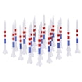 thumbnail image 2 of Meileang 10/20/50 Pcs Golf Tees Unbreakable Plastic Golf Tees Reduces Friction Side Spin Golf Accessories USA Flag Pattern Long Golf Tees Bulk, 2 of 8