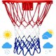 thumbnail image 1 of Redes de baloncesto estándar de 21 pulgadas, gruesas y mejoradas, protector solar resistente a la lluvia para redes gruesas para todo tipo de clima, 12 bucles para competiciones profesionales en, 1 of 6