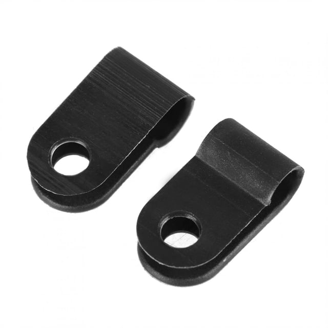 Abrazadera De Cable 200 Piezas Abrazaderas De Cable Tipo R De Plástico De Nailon Negro 3/16" 1/4" 3/8" 1/2" 3/4" 1" Surtido De Sujetadores De Clips Para Conducto De Cable Con