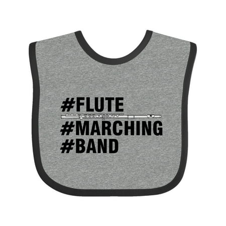 

Inktastic #Flute #Marching #Band Hashtag Text Gift Baby Boy or Baby Girl Bib