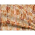 thumbnail image 5 of oneOone Velvet Mustard Yellow Fabric Geometric Fabric For Sewing Printed Craft Fabric By The Yard 58 Inch Wide, 5 of 5