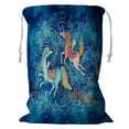thumbnail image 1 of EREHome flying unicorns cloud star moon wave dots dash Storage Basket Laundry Bag with Drawstring 24x32 Inch, 1 of 2