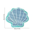 thumbnail image 3 of CaiYueKe Seashells Bathroom Rug, Bathroom Rugs, Ocean Decor Shell Bath Mat Gifts, Cute Seashell Shaped Bath Rugs for Sea Room Decor, Machine Washable & Non-Slip Bath Mat, 16x16 Inch, 3 of 7
