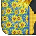 thumbnail image 4 of Carolines Treasures WDK5406DDM 21 x 14 in. Summer Sunflowers Wirehair Black & Cream Dachshund Dish Drying Mat, 4 of 5