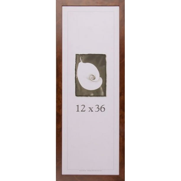 12x36 Wood Picture Frame (Canadian Walnut) Made in the USA Walmart