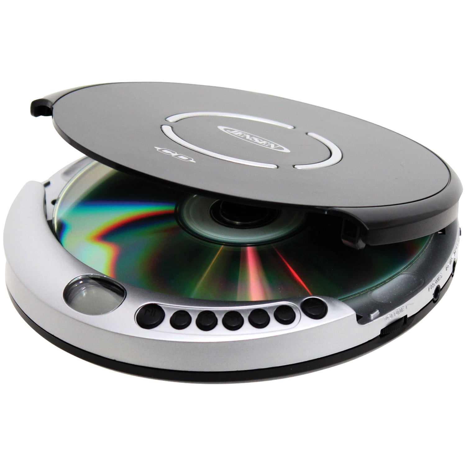 JENSEN CD-60R Portable CD Player with Bass Boost